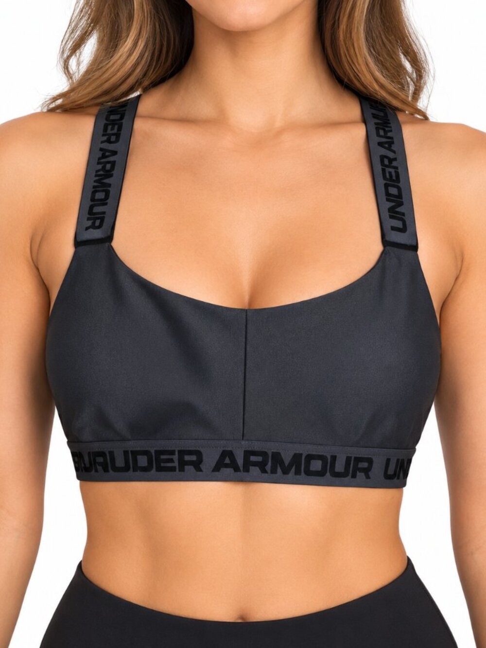Under Armour Black Crossback Sports Bra Size Small